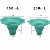 Gobelets jetables en plastique PET en forme de fleur pour crème glacée, yaourt, smoothie et desserts – Bols d'emballage colorés de qualité alimentaire