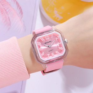 Reloj cronógrafo cuadrado para hombre, correa de silicona de lujo, reloj de cuarzo resistente al agua 30M, relojes al por mayor - Product Image 1
