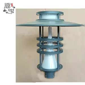 China manufacturer New design subjective brightness led transparent acrylic post top fixture garden lamps