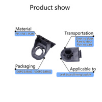 Clips de fixation en plastique noir de haute qualité pour pare-chocs avant Toyota, garnitures de capot et panneaux de carrosserie extérieurs