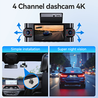 Cámara Inteligente LTE con IA para Vehículos - Grabación 4K UHD con Cobertura 360°, GPS, WIFI, DMS, ADAS, Alerta de Colisión, Vigilancia para Taxis y Vehículos de Transporte Compartido