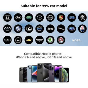 Échantillons gratuits de haute qualité Adaptateur Carplay sans fil Bluetooth Mains libres USB Dongle Type-C Écran de projection automatique Android - Product Image 6