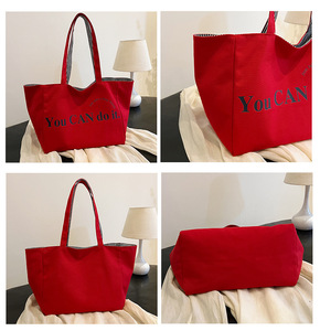 <span class=keywords><strong>Borsa</strong></span> Tote in Tela da <span class=keywords><strong>Donna</strong></span>, <span class=keywords><strong>Borsa</strong></span> a Spalla Leggera per Affari con Tasca Aperta - Product Image 5