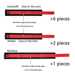Набор ограничителей для сексуальной физической подготовки, состоящий из игрушек для взрослых, интимные игровые принадлежности, ремни для кровати - Product Image 4