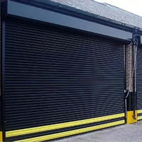 Porte à enroulement électrique en acier inoxydable insonorisée et isolée, automatique, pour entrée industrielle et entrepôt
