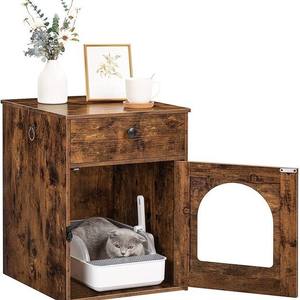 맞춤형 목재 앤티크 애완동물 캐비닛 수납장 거실 소파 사이드 테이블 및 침실 나이트스탠드 신제품 - Product Image 5