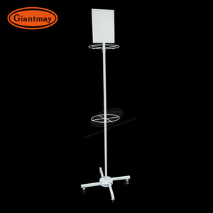 Phiên Bản Đơn Giản Mưa Bánh Cửa Hàng Đôi Lớp Gấp Ô Treo Kim Loại Hiển Thị Đứng Với Quảng Cáo Clip - Product Image 4