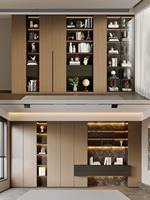 Bibliothèque murale italienne moderne pour salon - Écologique et durable - Bibliothèque personnalisée - Meubles de salon
