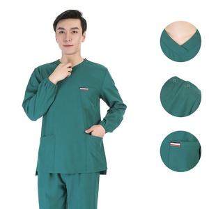 Tenue d'été haut de gamme pour infirmières – Extensible, séchage rapide, unisexe, pour usage hospitalier, conçue pour prévenir l'exposition accidentelle - Product Image 1