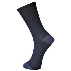 PORTWEST - SK13BKR39-43 Chaussettes noires classiques en coton-EAN 5036108259595 WORKWEAR ACCESSORIES WORK SOCKS - Product Image 1