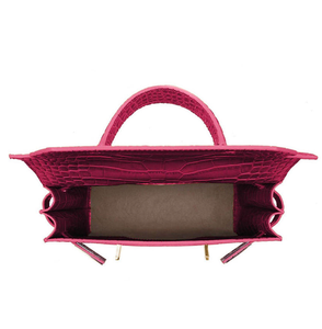 Bolso de Mujer de Piel Sintética de Alta Calidad con Diseño de Cocodrilo, Logotipo Personalizado, OEM, ODM, Bolso de Mano Clásico para Mujer - Product Image 5