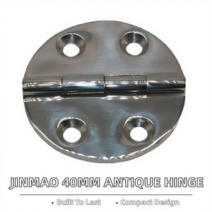 Jinmao B-289 Round Packaging Stainless Steel <b>Box</b> Olive Insert Small Antique <b>Hinge</b> New Standard Size <b>for</b> Replace/Repair - Product Image 2