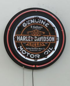 ネオンライト付き19インチネオン時計 - Product Image 1