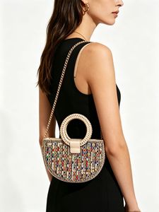 OEM ODM Sparkling crystal evening <b>bag</b> Chained crystal clutch Elegant party clutch Princess women clutch new design clutch <b>bag</b> - Product Image 6