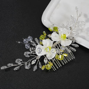 Nouveaux Styles de Peignes à Cheveux en Cristal de Fleurs, Perles en Strass, Épingles à Cheveux, Coiffures de Mariée, Accessoires de Cheveux pour Femmes - Product Image 4