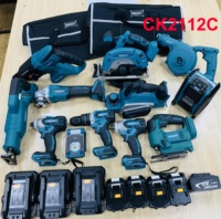 Kit d'outils électriques sans fil EKIIV Perceuse électrique au lithium pour polisseuse de voiture Marteau Clé électrique pour étui rigide Prise en charge OEM