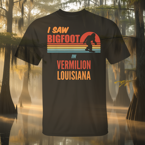 Maglietta Bigfoot Lives In Vermilion Parish Louisiana - Product Image 3