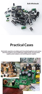 Composants de condensateurs électrolytiques en aluminium à travers-trou 10/16/25V/35/50V/100/220/470/1000/2200uF - Product Image 5