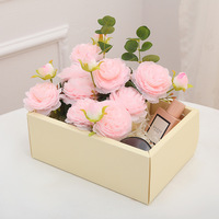 Boîte à fleurs pour gâteau de mariage, anniversaire, fête, recyclable, en PVC, mini-boîte à fleurs pour gâteau, emballage cadeau