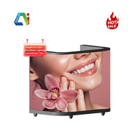 Écran d'affichage vidéo LED mural souple et flexible en forme irrégulière grand format couleur intégrale à 360 degrés pour intérieur - Prix de gros