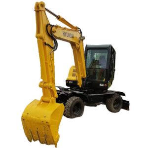 Excavatrice sur pneus Hyundai 60W-7, mini-excavatrice sur pneus Hyundai - Product Image 1