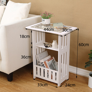 Chambre à coucher minimaliste personnalisée <span class=keywords><strong>Table</strong></span> d'angle ronde Mobilier de salon <span class=keywords><strong>en</strong></span> <span class=keywords><strong>verre</strong></span> trempé de luxe <span class=keywords><strong>Table</strong></span> basse <span class=keywords><strong>en</strong></span> marbre moderne - Product Image 4
