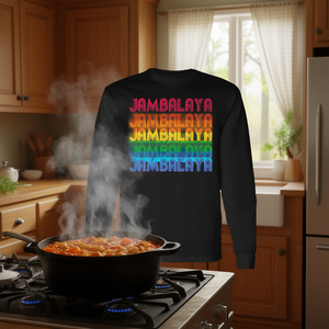 T-shirt à manches longues Jambalaya, nourriture réconfortante du Sud - Product Image 3