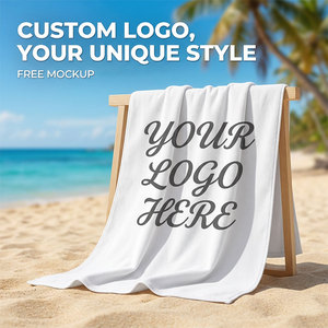 Telo Mare Personalizzato con Logo Stampa Microfibra Asciugatura Rapida Anti-Sabbia Oversize per Piscina <span class=keywords><strong>e</strong></span> Bagno OEM ODM Ingrosso - Product Image 2