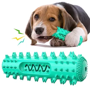 गर्म विक्रेता TPR दांत सफाई दाँतेदार दाढ़ रॉड रबर कुत्ते टूथब्रश चबाना चीख़ पालतू कुत्ते चबाना खिलौना