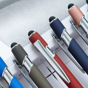 Bolígrafo con Pantalla Táctil Capacitiva para Imprimir Logotipo, Bolígrafo <span class=keywords><strong>de</strong></span> Aluminio Multicolor, Nuevo Bolígrafo Metálico Perforado - Product Image 2