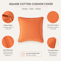 Housse de coussin personnalisable OEM ODM en coton doux et agréable pour la peau