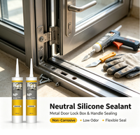 Colle silicone neutre Zhanhe haute élasticité NP, résistante à la poussière et aux intempéries, mastic industriel pour fenêtre de visée