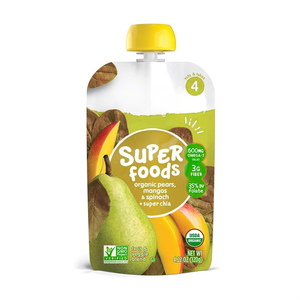 Sacchetto Ecologico Personalizzato per Alimenti per Bambini con Beccuccio, Senza BPA, in Materiale PE per Alimenti Biologici per Neonati - Product Image 3