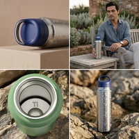 Bouteille d'eau d'aventure 450 ml en titane pur TA1, 12h chaud, 24h froid, flottante, antibactérienne, anti-fuite, avec logo personnalisé, vente en gros