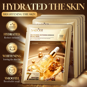 Mascarilla Facial Blanqueadora con Niacinamida SADOER, Etiqueta Privada OEM, 25 ml, Hidratante, Productos <span class=keywords><strong>de</strong></span> <span class=keywords><strong>Belleza</strong></span> para el Cuidado <span class=keywords><strong>de</strong></span> la Piel al <span class=keywords><strong>por</strong></span> <span class=keywords><strong>Mayor</strong></span> - Product Image 4