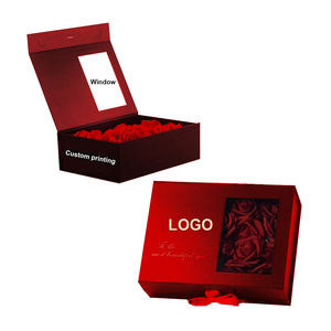 Boîtes à fleurs en forme de cœur pour la Saint-Valentin <span class=keywords><strong>avec</strong></span> gaufrage, en carton gris recyclé, fabriqué en Chine - Product Image 1