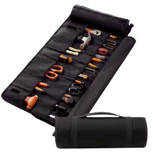 <b>Roll</b> up <b>Tool</b> Storage with Detachable Zipper Pouches for Mechanic Electician Hobbyist Plumber Carpenter Multi Pockets Storage <b>Bag</b> - Product Image 4