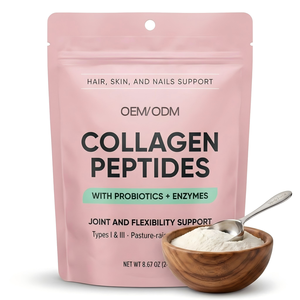 Poudre de <span class=keywords><strong>collagène</strong></span> hydrolysé <span class=keywords><strong>à</strong></span> 18 acides aminés |   Probiotiques et enzymes améliorés |   Complément beauté sans sucre et sans arôme - Product Image 1