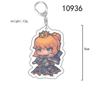 Porte-clés Figurine Anime FGO Fate Grand Order Fate/GO Fujimaru Ritsuka Saber <span class=keywords><strong>Okita</strong></span> Souji en Acrylique pour Sac, Cadeau - Product Image 3