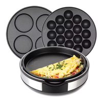 Aifa Mini four électrique pour pizzas aux œufs crêpières et crêpières électriques multifonctions