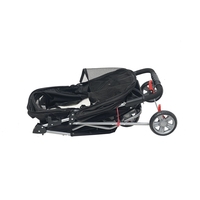 Poussette pour animaux de compagnie légère à 3 roues avec caractéristiques réglables et étanches Revêtement écologique et antibactérien Conception pliable