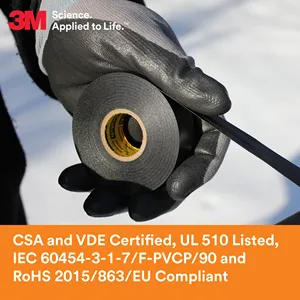 Scotch Super 33 + Băng keo Vinyl cao cấp mọi thời tiết, 2 in x 36 YD (108 ft), cuộn dài, 1 lõi, đen, 1 cuộn - Product Image 3