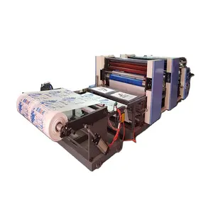2024 Large size Web paper Roll to Roll four color press Machine 920mm*340mm paper film fabric