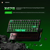 Weika EG75 USB Type-C RGB Backlit Programmable Magnetic Axis Mechanical Keyboard All Aluminum Alloy Ergonomic Desktop