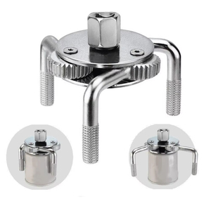 Outil de réparation automobile Podofo ODM réglable 76mm-140mm, clé de démontage de filtre à huile à tête ronde à 3 griffes pour une dépose efficace - Product Image 6