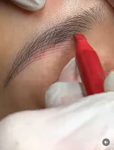 Crayon à sourcils à lèvres rouge crémeux de marque privée Microblading lisse pré-<span class=keywords><strong>dessin</strong></span> crayons de cartographie Pmu crayon à sourcils avec brosse - Product Image 3