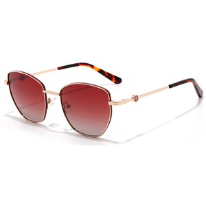 Rectangle Full Rim Sunglasses Unisex Adult UV400 Protection Fashion Style Black Lenses Metal Frame - Product Image 5