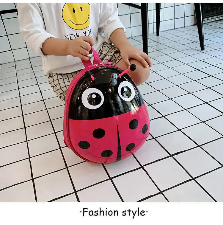 Amiqi, mochila escolar con estampado de insectos de dibujos animados para niños, mochila escolar para niños, impermeable, para guardería, para niñas