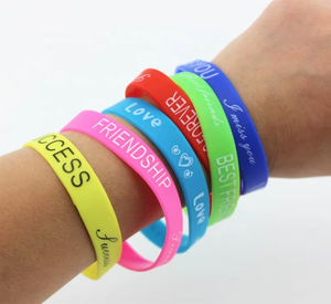 Bracelet en silicone personnalisé, écologique, style religieux, pour mariage, unisexe, Saint-Valentin, promotionnel, bracelet de poignet imprimé - Product Image 3