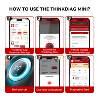 Escáner OBD2 THINKCAR THINKDIAG Mini para Todos los Autos, Diagnóstico Completo del Sistema, Actualización Gratuita de por Vida, Compatible con 22 Idiomas, Herramienta de Diagnóstico Automotriz